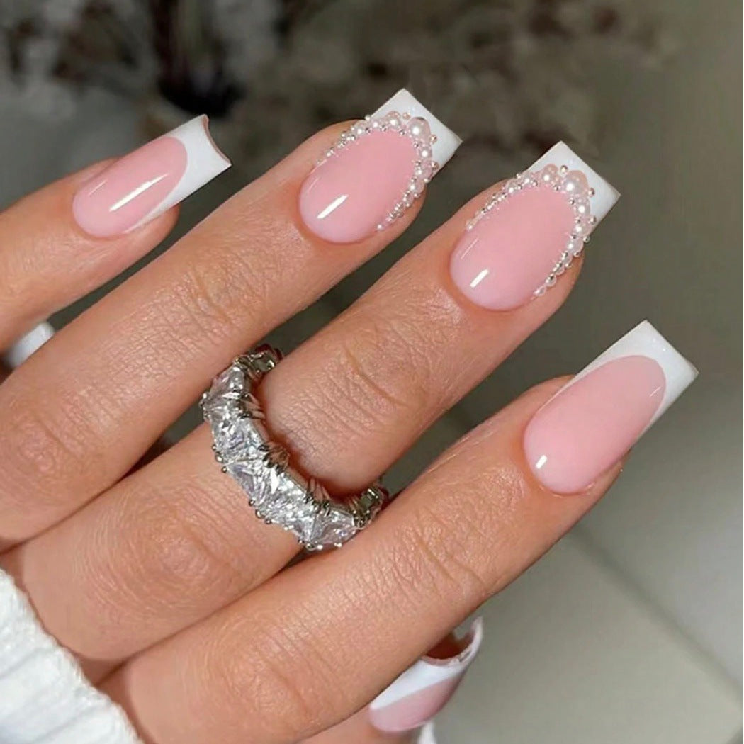 Artifical nail set with luxurious elegant decorations Bowlift