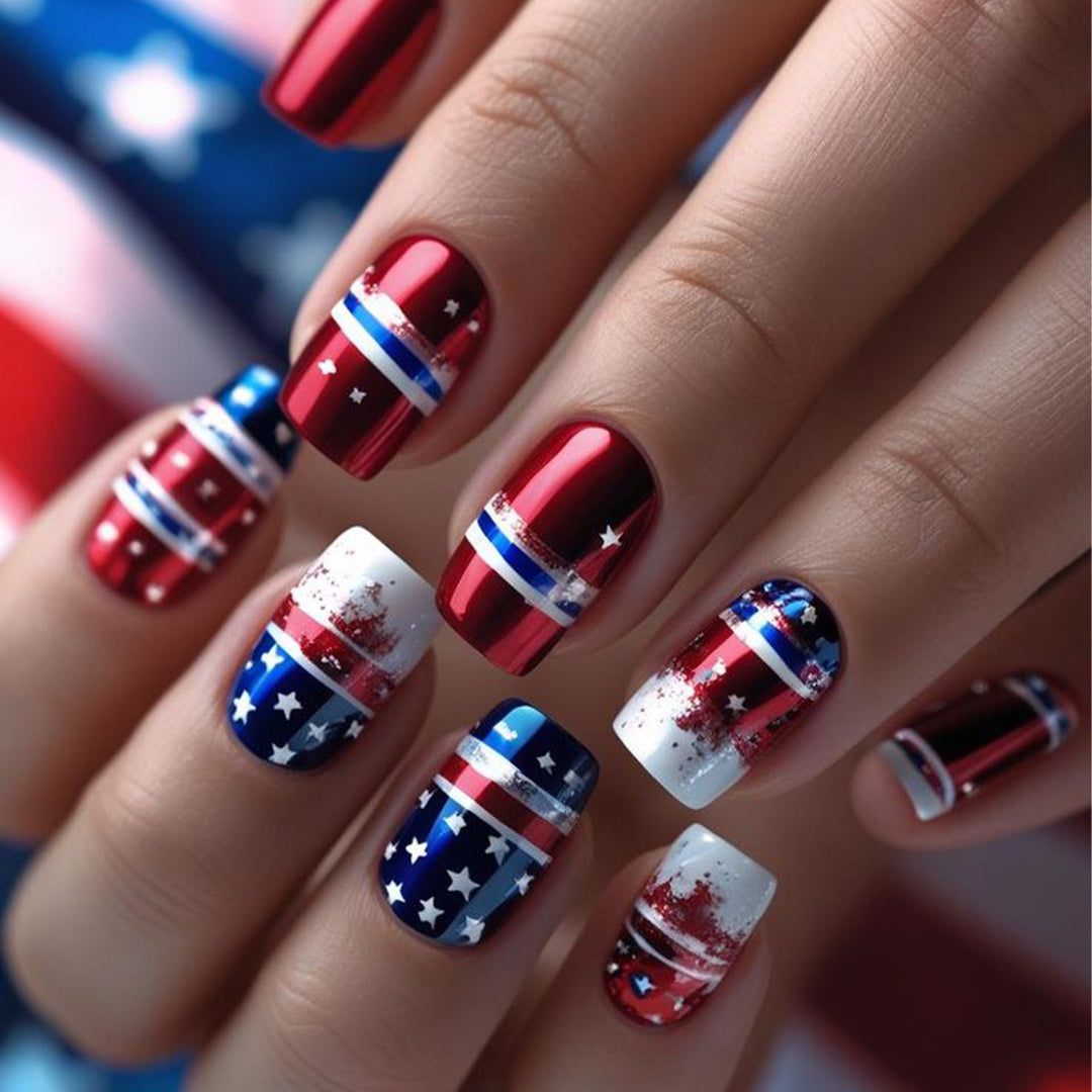 Patriotic Nail Art Designs Bowlift