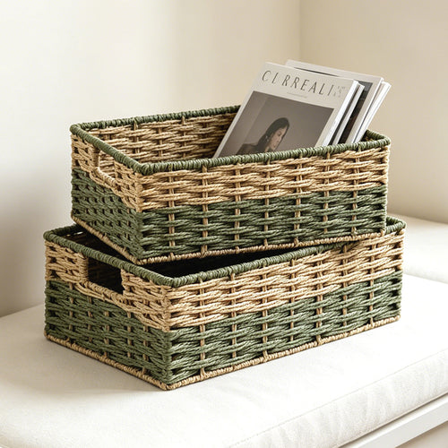 Handcrafted storage basket made of natural material Bowlift