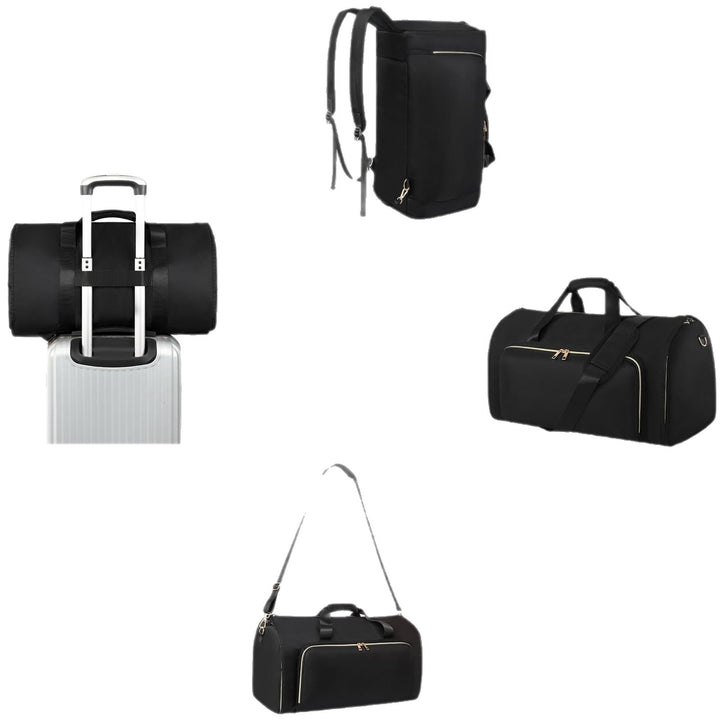 Elegant Travel Bag with Integrated Clothing Protection Bowlift