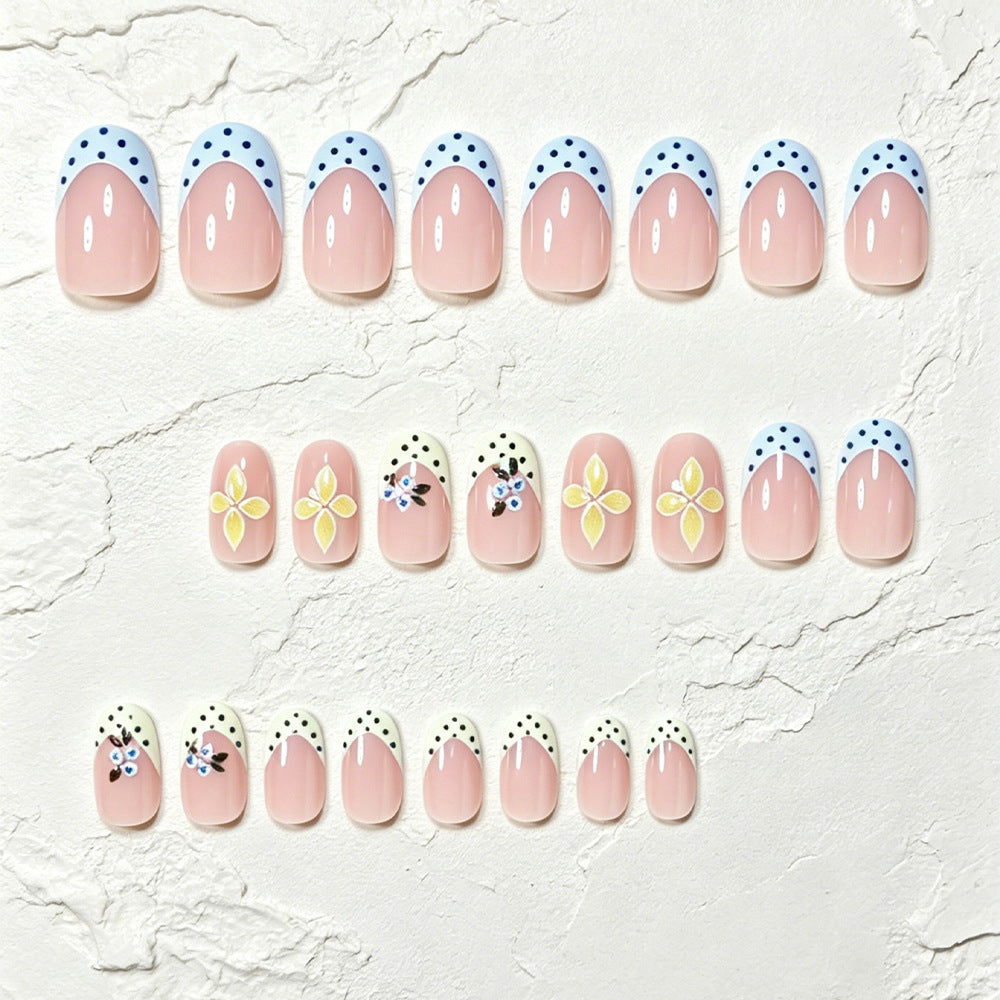 Decorative Floral Nail Art Tips Bowlift