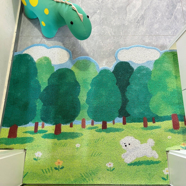 Cartoon Forest Animal Doormat Bowlift