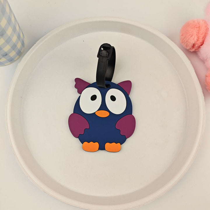 Unisex suitcase tag in owl design Bowlift