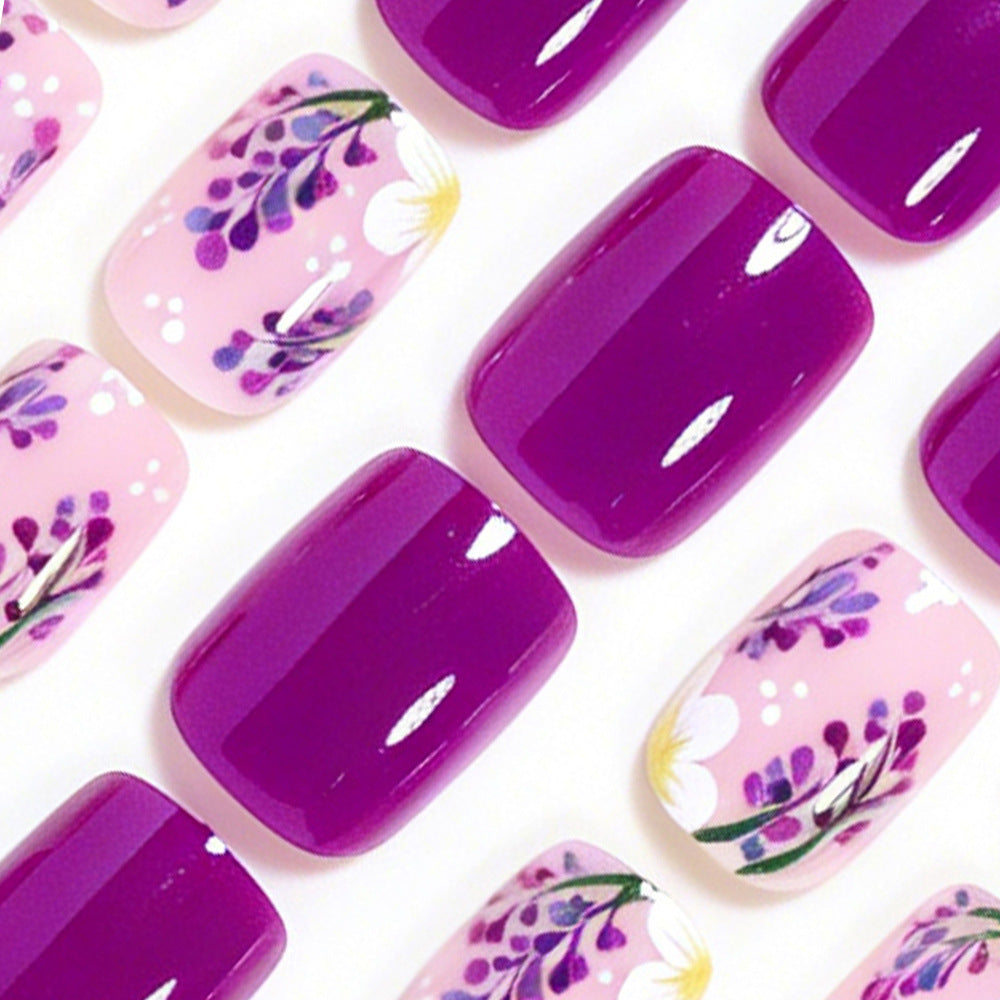 Floral Art Press-On Nail Set Bowlift