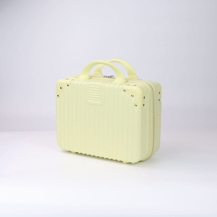 Hard-shell carry-on suitcase with secure lock and innovative design Bowlift