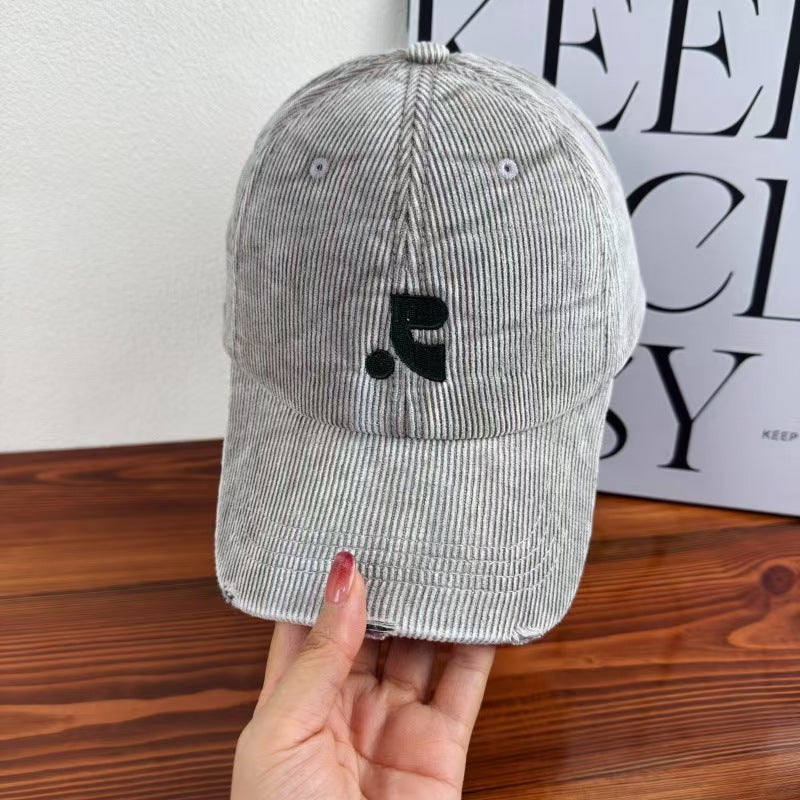 Women's Velvet Textured Baseball Cap Bowlift