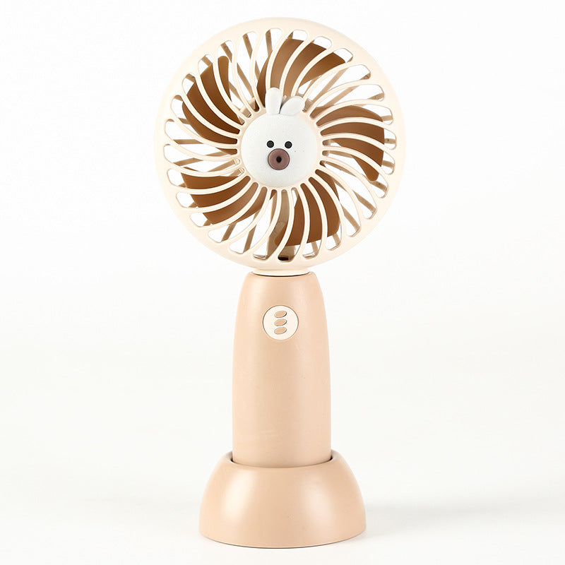 Unisex Portable Handheld Cooling Fan with Cute Animal Design Bowlift