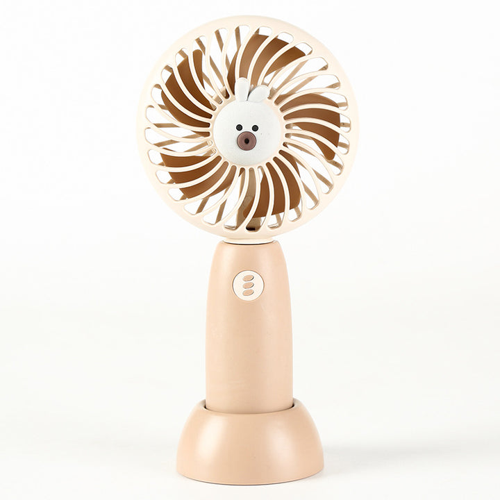 Unisex Portable Handheld Cooling Fan with Cute Animal Design Bowlift