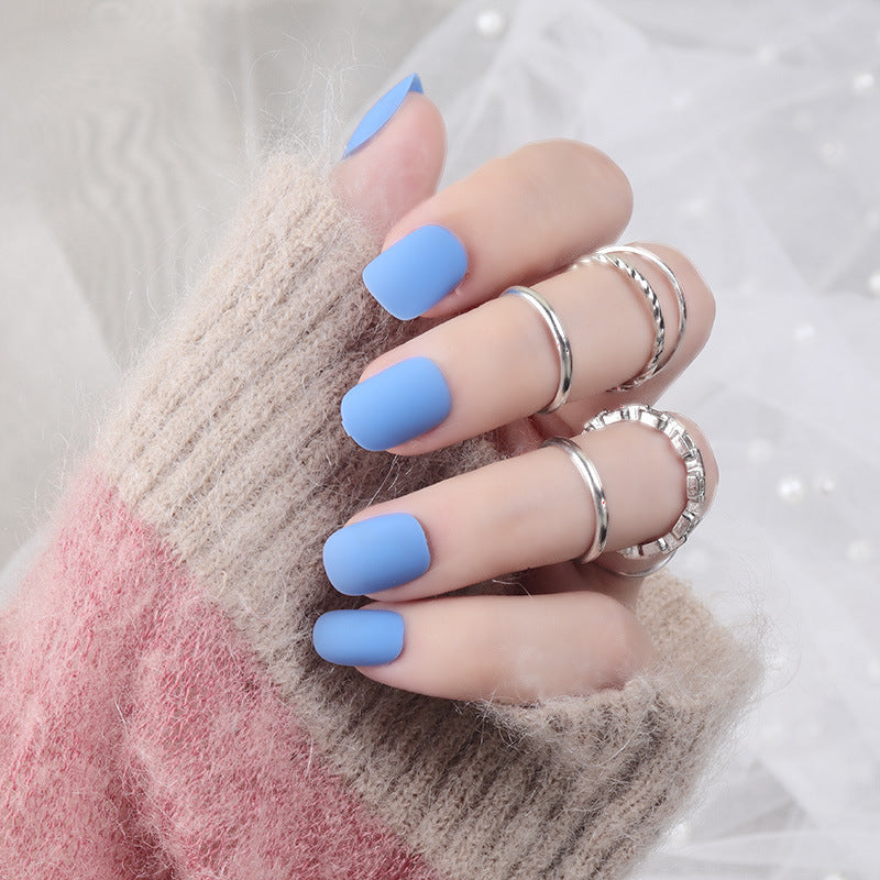 Matte Press-On Nail Set Bowlift