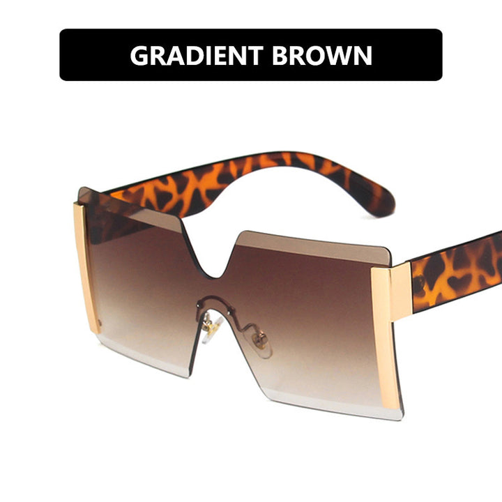 Women futuristic oversized sunglasses with striking design Bowlift