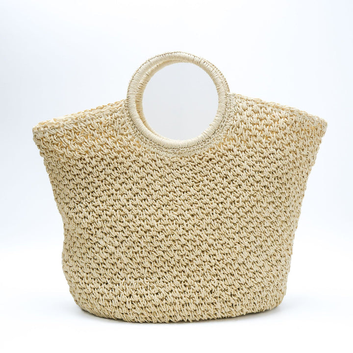 Hand-crocheted shopping bag with modern design Bowlift