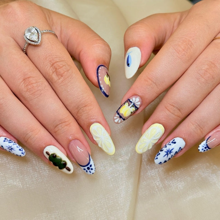 Animal-Inspired Press-On Nail Art Set Bowlift