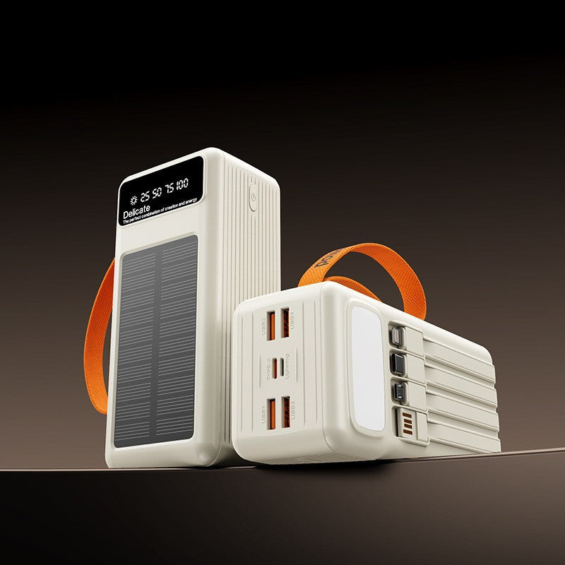 Portable solar power bank with intelligent charging technology and digital display Bowlift