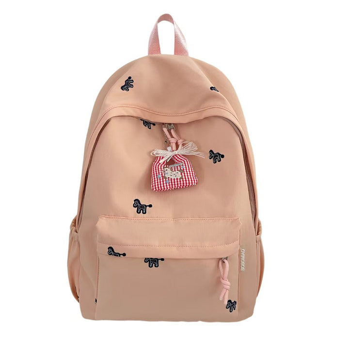 Decorative Embroidered Backpack Bowlift