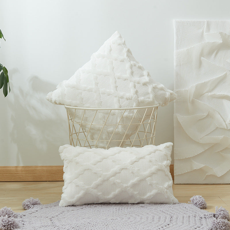 Textured Cozy Decorative Throw Pillow