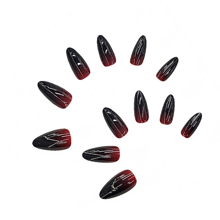 Ombre Glossy Stiletto Press-On Nails Bowlift