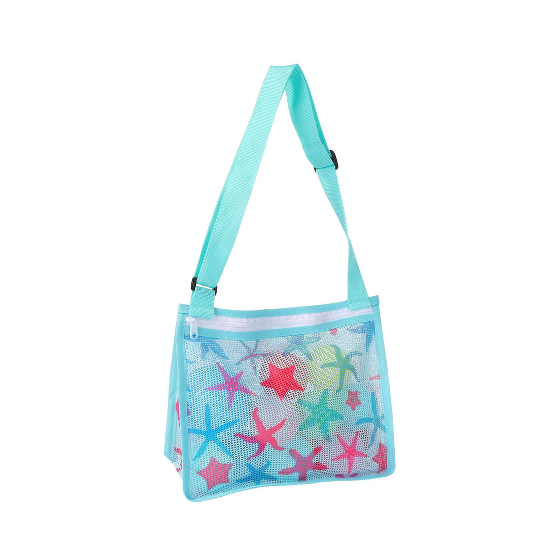 Mesh Beach Bag with Practical Zipper Bowlift