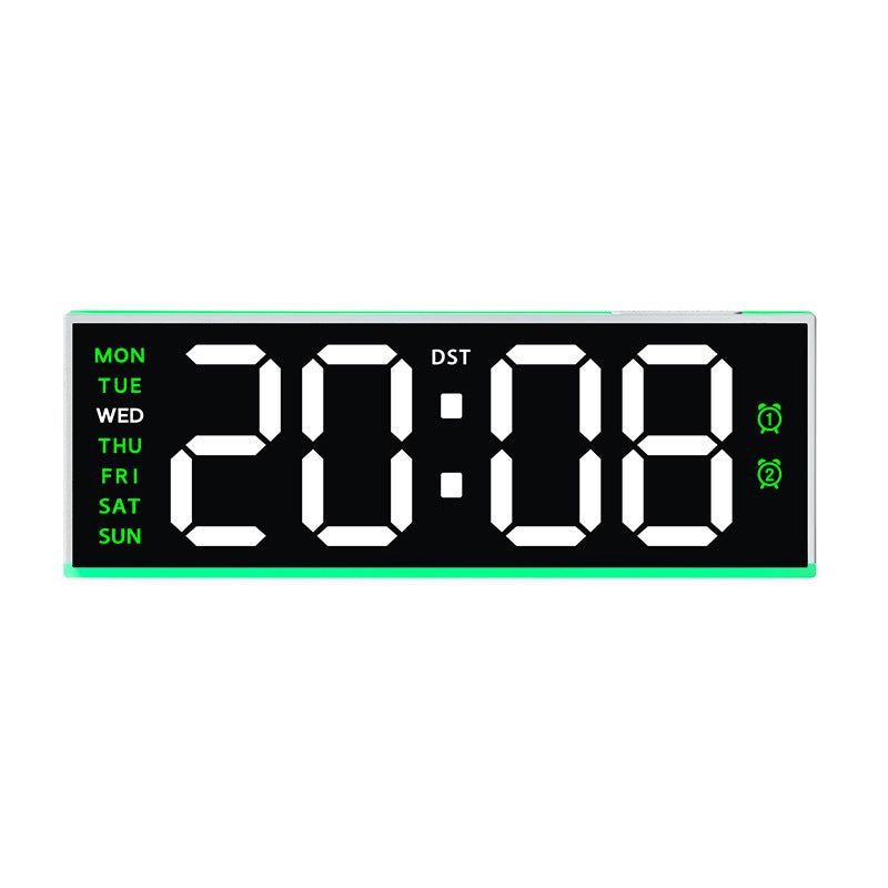 Digital alarm clock with large LED display and dual alarm function Bowlift