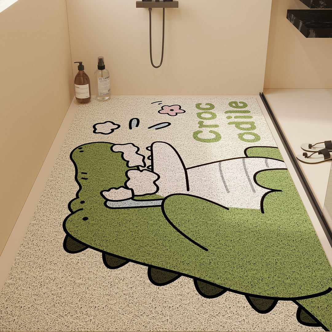 Playful Animal Themed Memory Foam Mat Bowlift