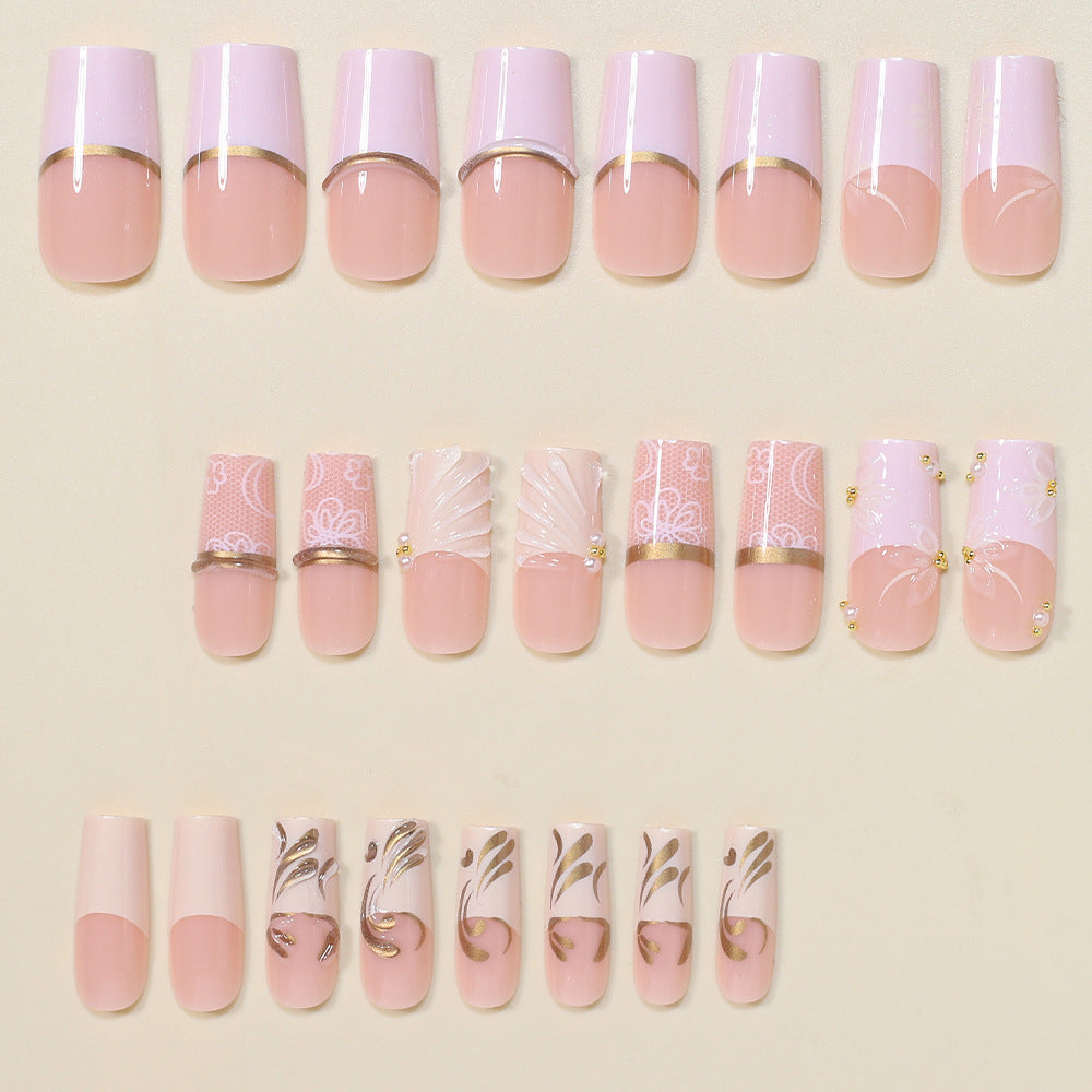 Elegant Decorative Press-On Nail Tips Bowlift