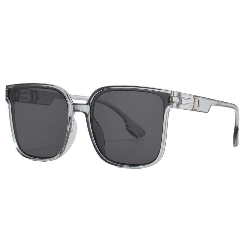 Women stylish square sunglasses with transparent frame Bowlift