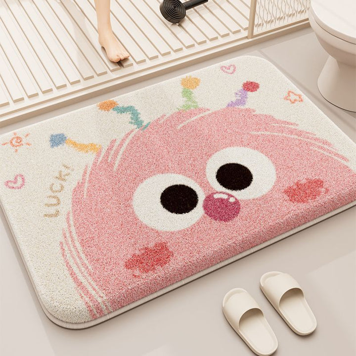 Funny Cartoon Bath Mat Bowlift