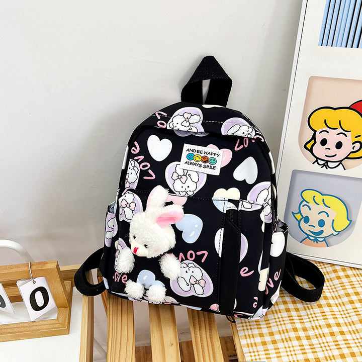 Cute Plush Bunny-Themed Mini Backpack Bowlift