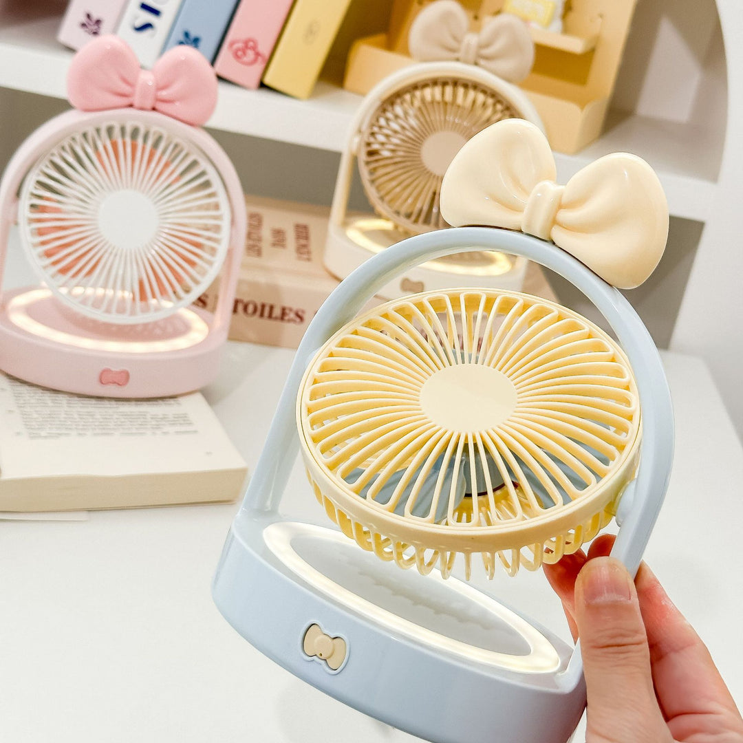 Unisex Portable Mini Fan in Elegant Flower Design Bowlift