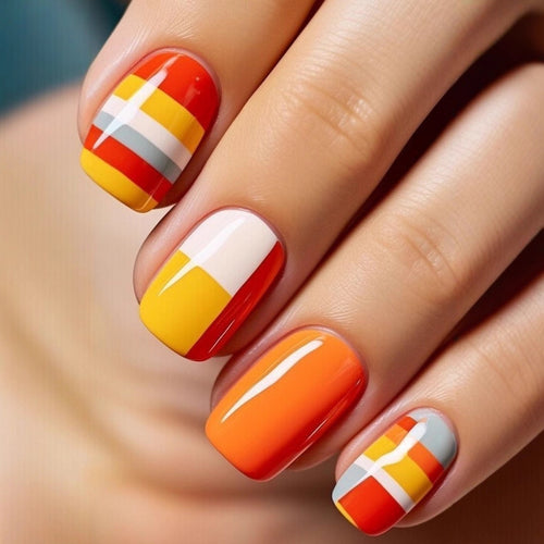 Art Nails in Creative Block Design Bowlift
