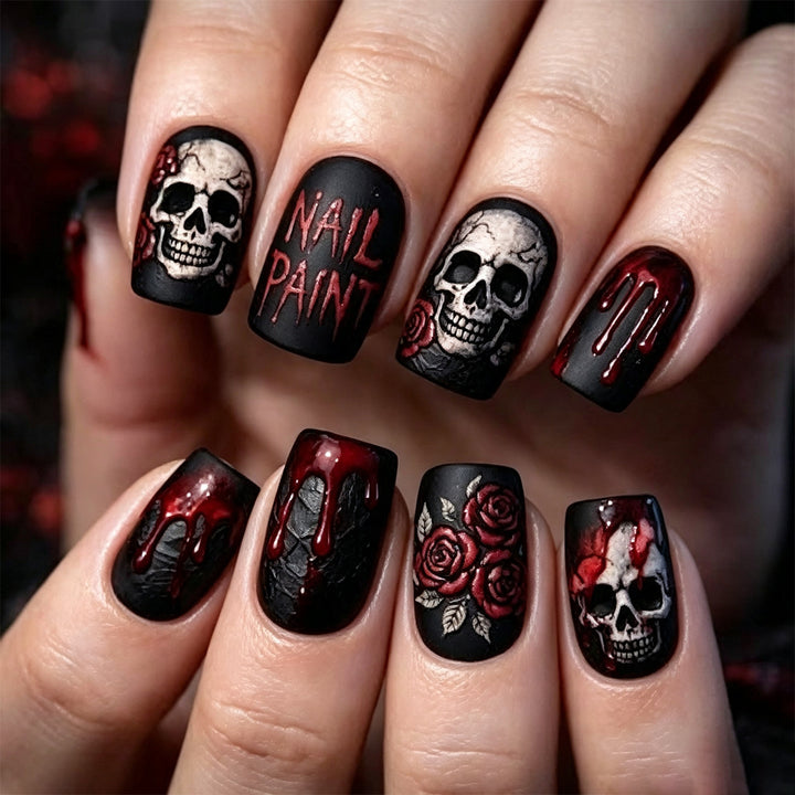 Artistic Gothic Nail Art Extensions Bowlift