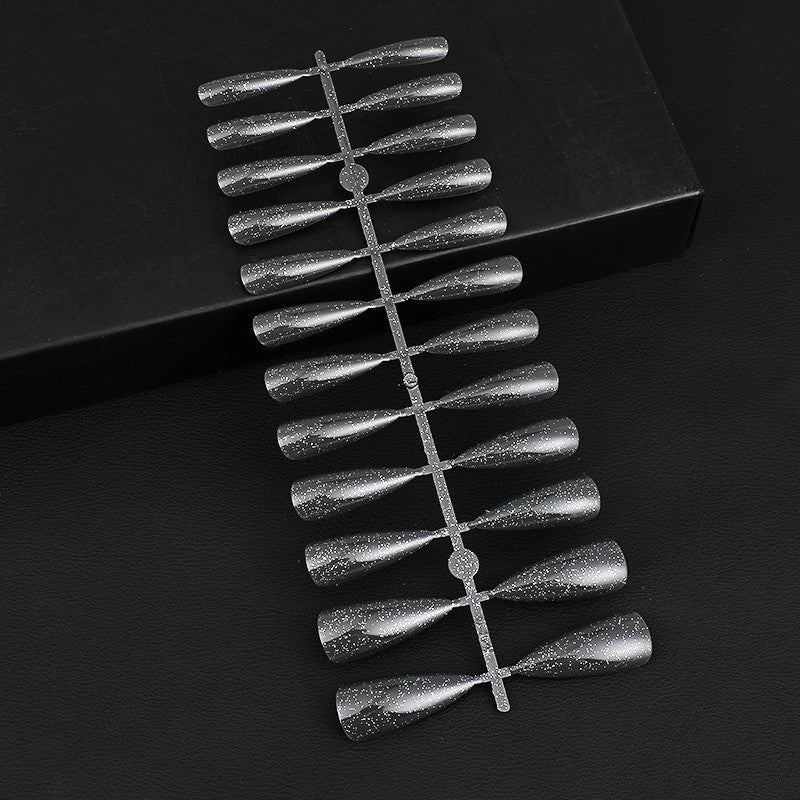 Glittering artificial nails in elegant design Bowlift