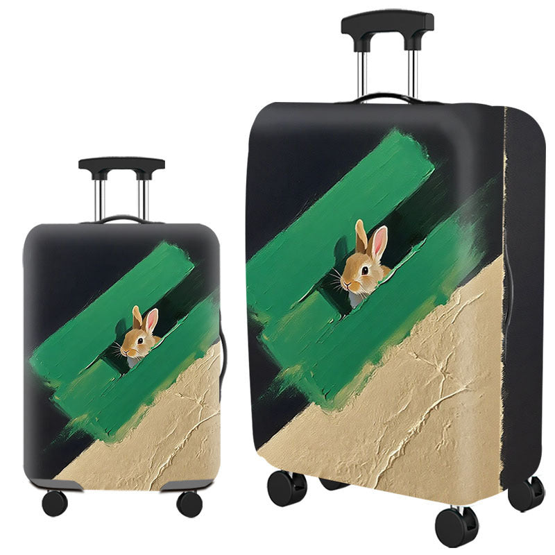 Artistic Cat-Themed Hard Shell Suitcase Bowlift