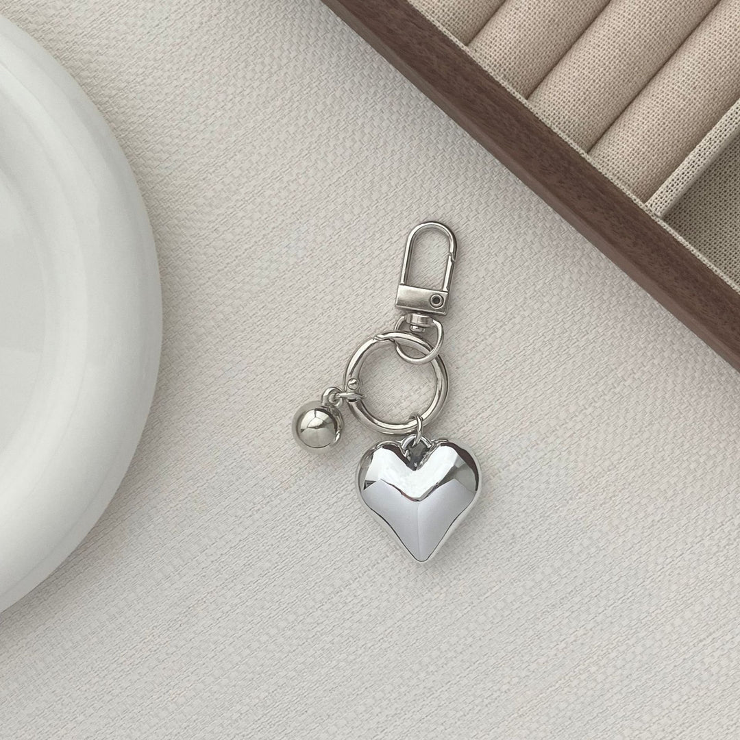 Chic Heart Charm Keychain Bowlift
