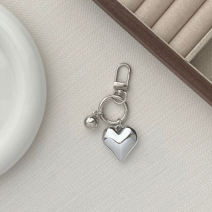 Chic Heart Charm Keychain Bowlift