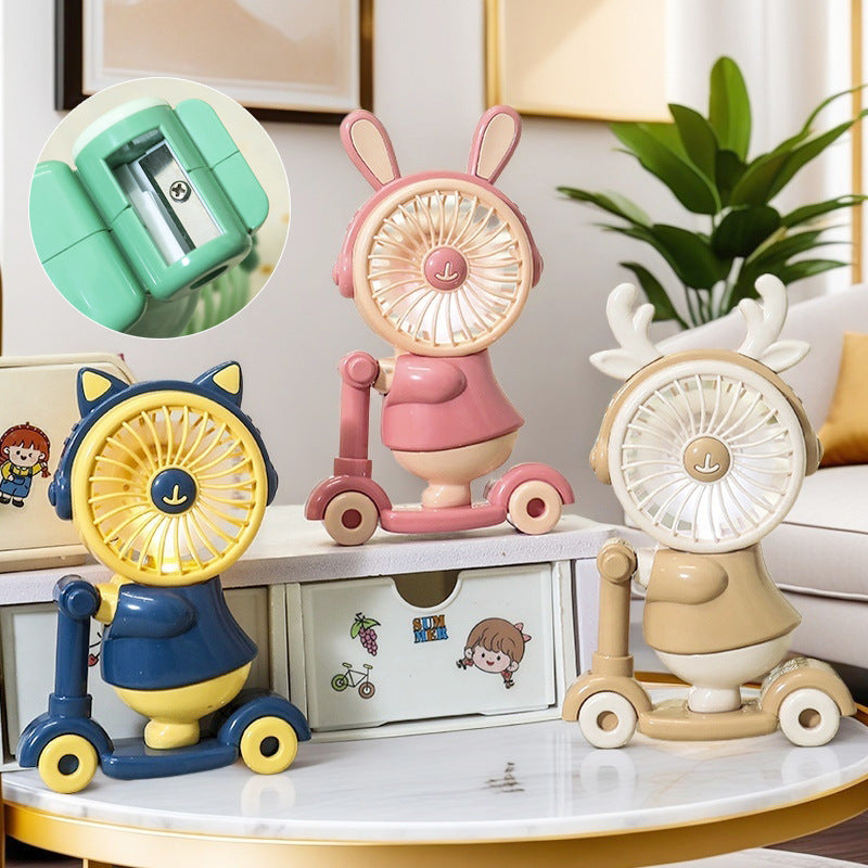 Usb Handy Fan with Cute Animal Design Bowlift