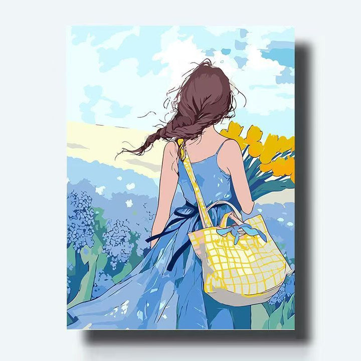 Artistic Floral Canvas Print Bowlift