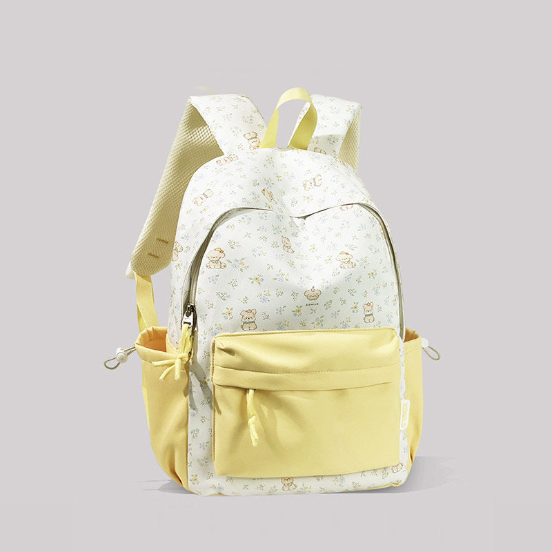 Playful Character Print Backpack Bowlift