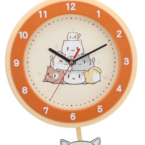 Wall clock with colorful animal design Bowlift