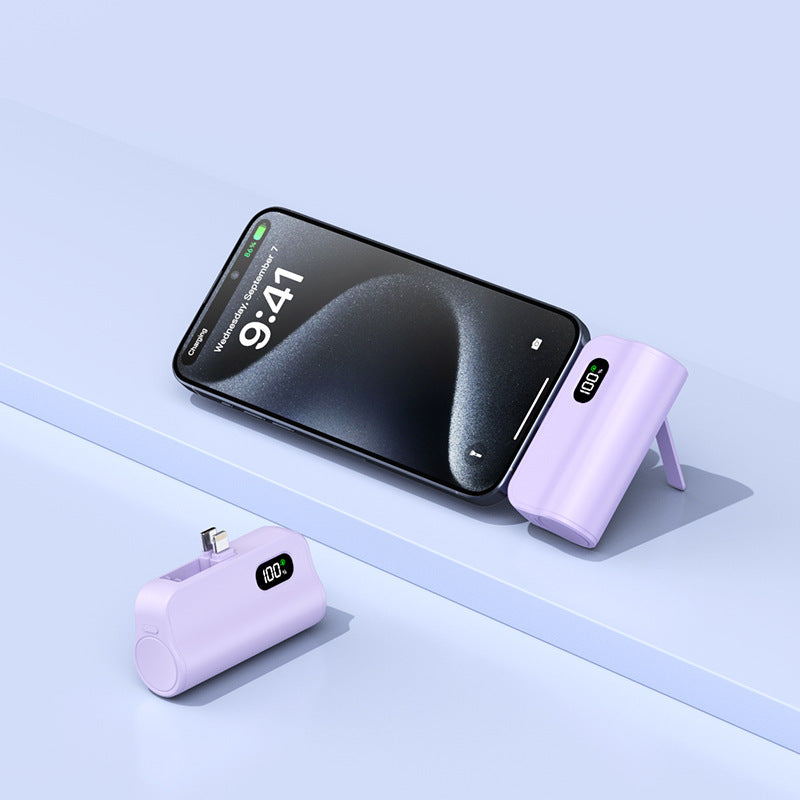 Compact Dual Charge Power Bank with Digital Display Bowlift