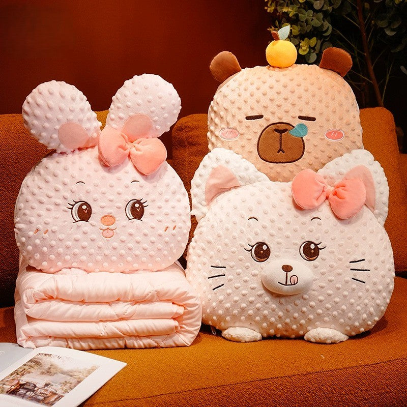 Cuddle Ready Cute Cartoon Pillow Bowliftanket | Bowlift