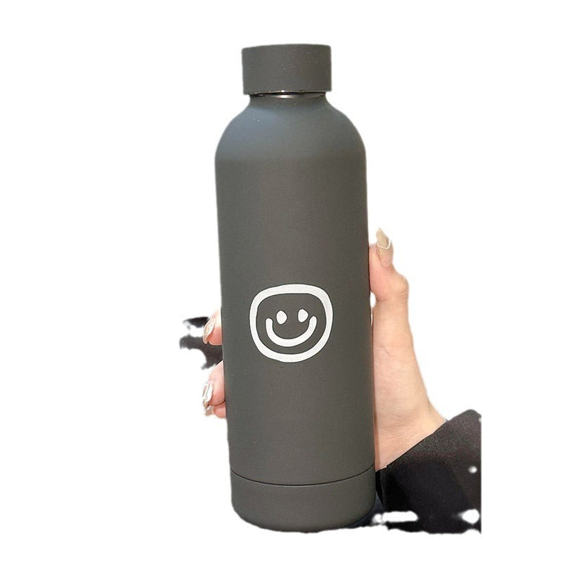 Women's Insulated Water Bottle with Fun Emoji Design Bowlift