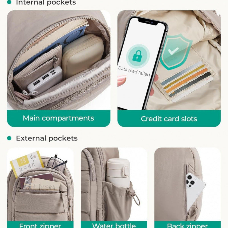 Compact shoulder bag with practical structured design Bowlift
