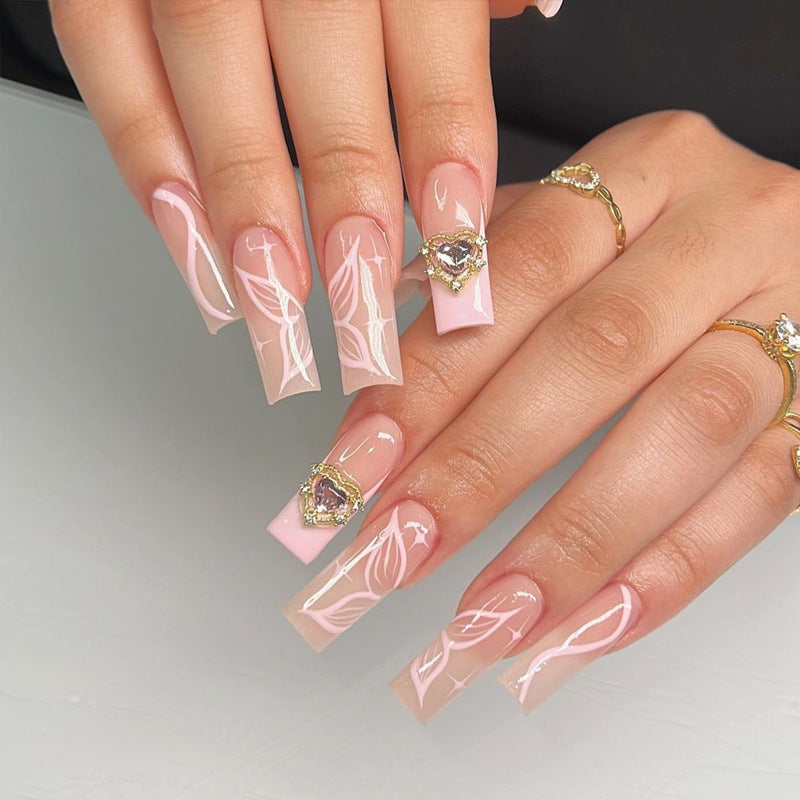 Glamorous Glittery Stiletto Press-On Nails Bowlift
