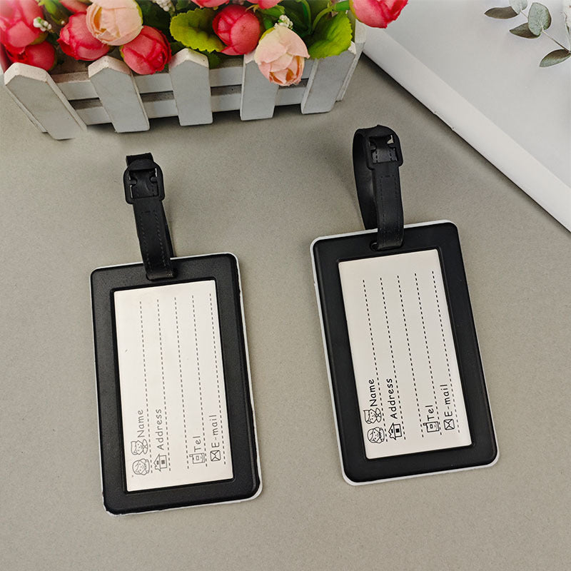 Unisex luggage tag with international travel destinations Bowlift