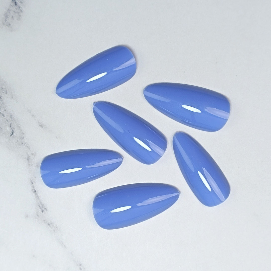Premium Glossy Almond-Shaped Press-On Nails Bowlift