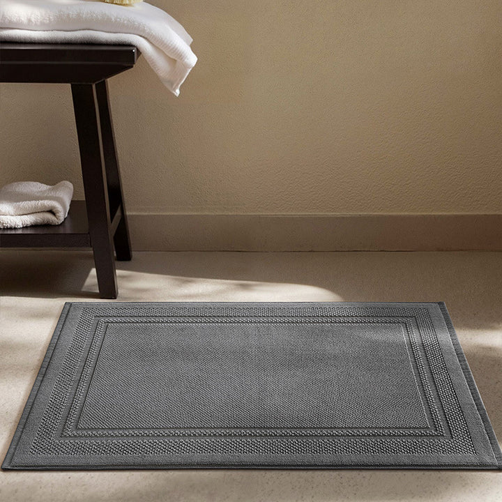 Soft Textured Round Bath Mat Bowlift