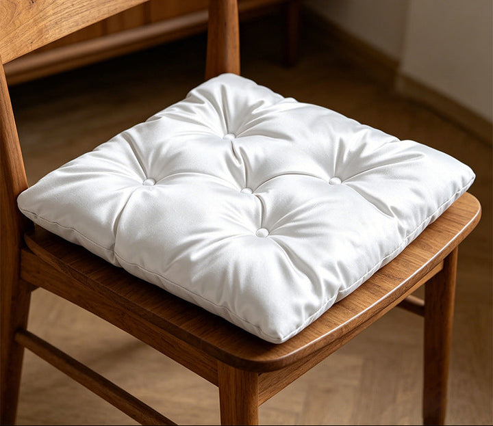 Plush Tufted Chair Cushion Bowlift