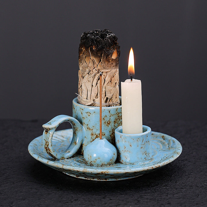 Ceramic Incense Holder Set