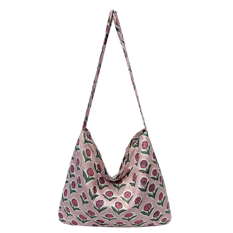 WoFloral Print Hobo Handbag Bowlift