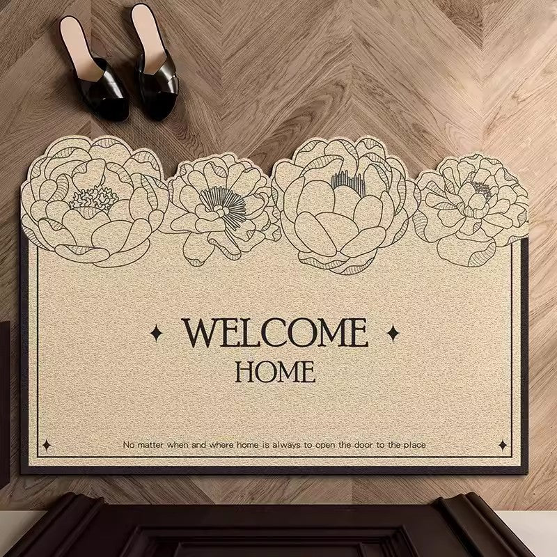 Floral Welcome Mat Bowlift
